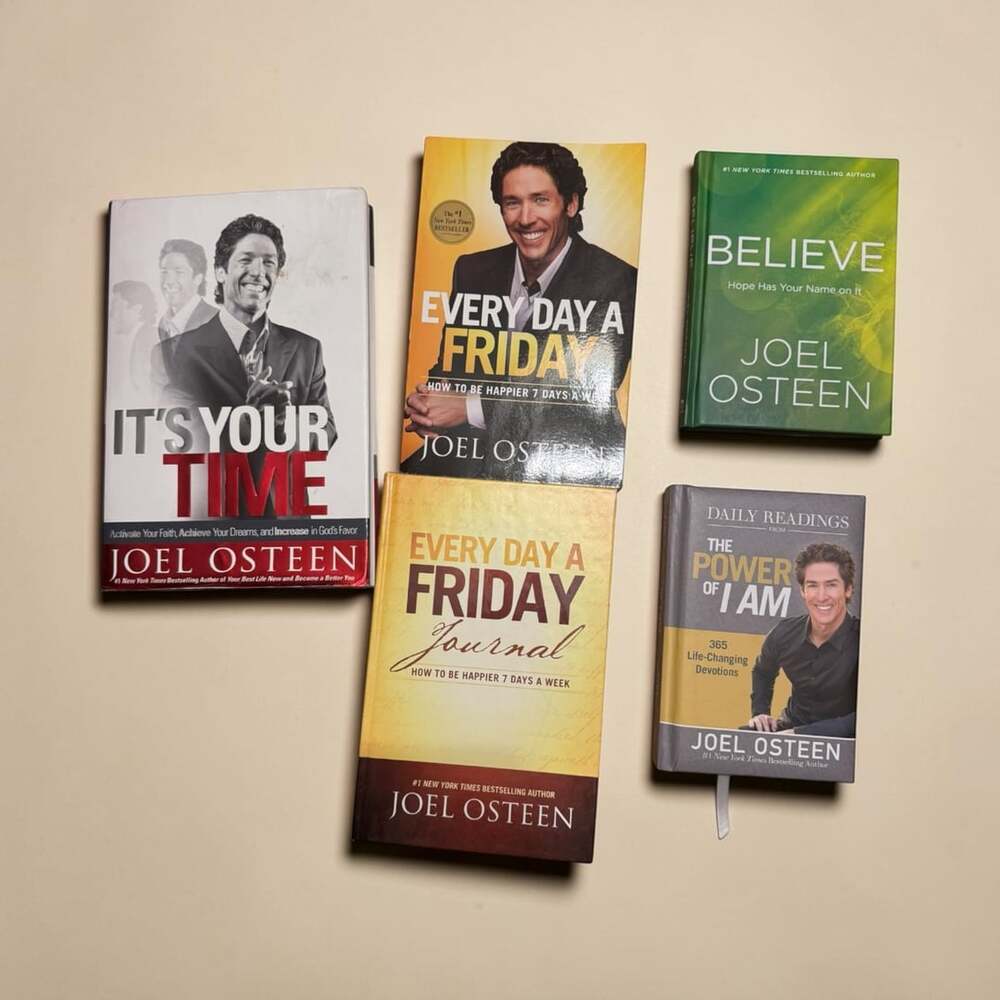Joel Osteen Book Lot Set of 5 Hardcover & Paperback